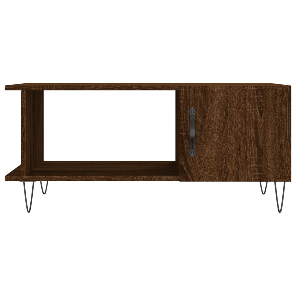 vidaXL Coffee Table Brown Oak 90x50x40 cm Engineered Wood 5