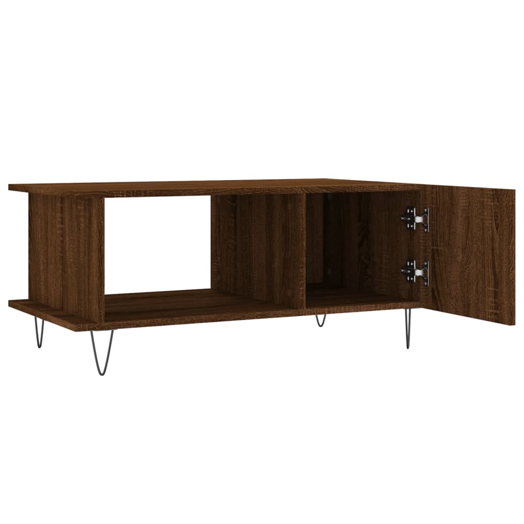 vidaXL Coffee Table Brown Oak 90x50x40 cm Engineered Wood 6