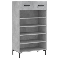 vidaXL Shoe Cabinet Concrete Grey 60x35x105 cm Engineered Wood 2