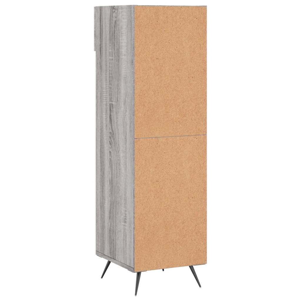 vidaXL Shoe Cabinet Grey Sonoma 30x35x105 cm Engineered Wood 6