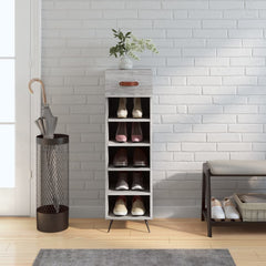 vidaXL Shoe Cabinet Grey Sonoma 30x35x105 cm Engineered Wood 1