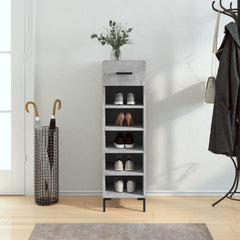 vidaXL Shoe Cabinet Concrete Grey 30x35x105 cm Engineered Wood 1