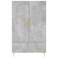 vidaXL Highboard Concrete Grey 69.5x31x115 cm Engineered Wood 5