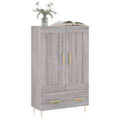 vidaXL Highboard Grey Sonoma 69.5x31x115 cm Engineered Wood 3