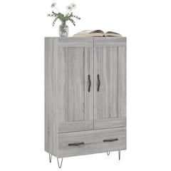 vidaXL Highboard Grey Sonoma 69.5x31x115 cm Engineered Wood 3