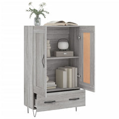 vidaXL Highboard Grey Sonoma 69.5x31x115 cm Engineered Wood 4