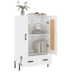 vidaXL Highboard High Gloss White 69.5x31x115 cm Engineered Wood 4