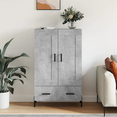 vidaXL Highboard Concrete Grey 69.5x31x115 cm Engineered Wood 1