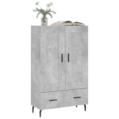 vidaXL Highboard Concrete Grey 69.5x31x115 cm Engineered Wood 3