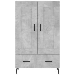 vidaXL Highboard Concrete Grey 69.5x31x115 cm Engineered Wood 5