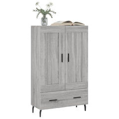 vidaXL Highboard Grey Sonoma 69.5x31x115 cm Engineered Wood 3