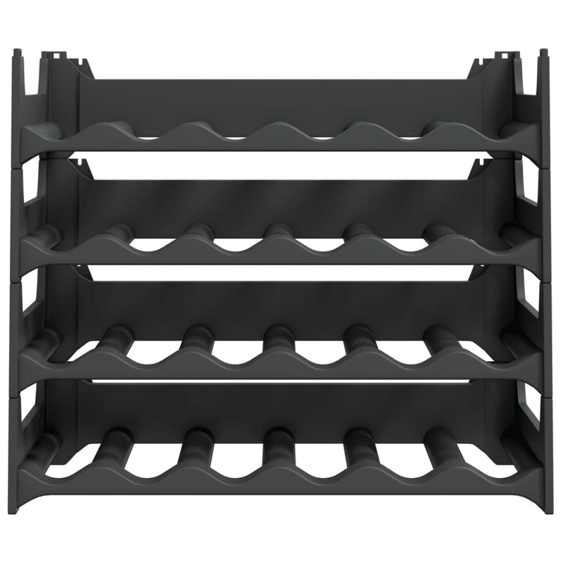 Wine Rack for 24 Bottles PP Stackable