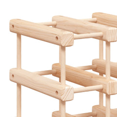 vidaXL Wine Rack for 20 Bottles 46.5x23x46.5 cm Solid Wood Pine 6