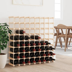 vidaXL Wine Rack for 72 Bottles 90.5x23x90.5 cm Solid Wood Pine 1