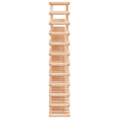 vidaXL Wine Rack for 120 Bottles 112.5x23x123.5 cm Solid Wood Pine 4