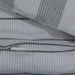 vidaXL Duvet Cover Set Light Grey 260x240 cm Cotton 4