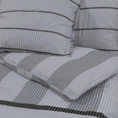 vidaXL Duvet Cover Set Light Grey 260x240 cm Cotton 5