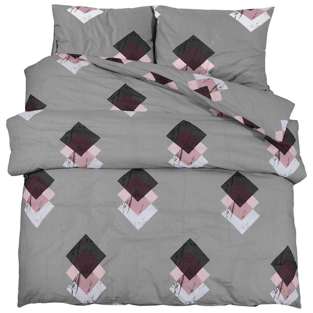 vidaXL Duvet Cover Set Multicolour 240x220 cm Cotton 2