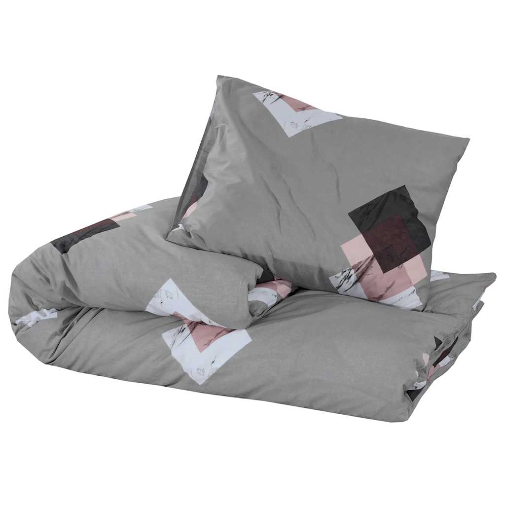 vidaXL Duvet Cover Set Multicolour 240x220 cm Cotton 3