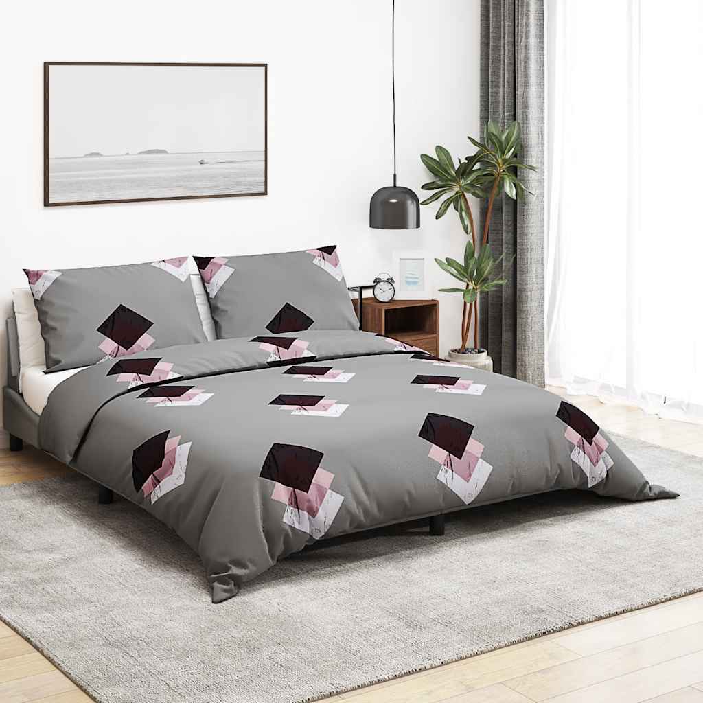 vidaXL Duvet Cover Set Multicolour 240x220 cm Cotton 1