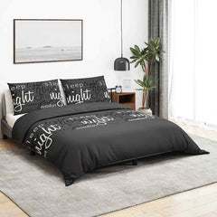 vidaXL Duvet Cover Set Black and White 220x240 cm Cotton 1