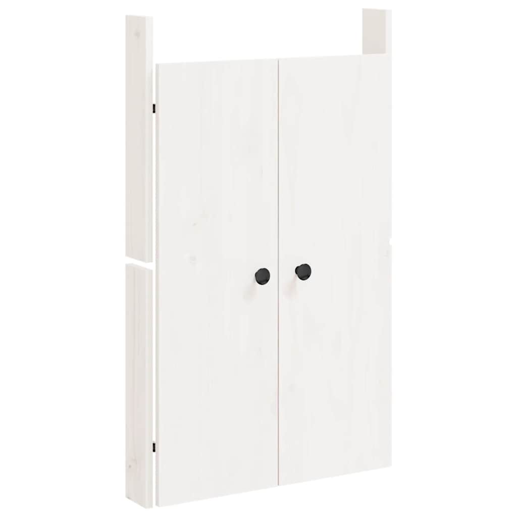 vidaXL Outdoor Kitchen Door "MEPPEL" White 50x9x82 cm Solid Wood Pine 2