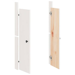 vidaXL Outdoor Kitchen Door "MEPPEL" White 50x9x82 cm Solid Wood Pine 3