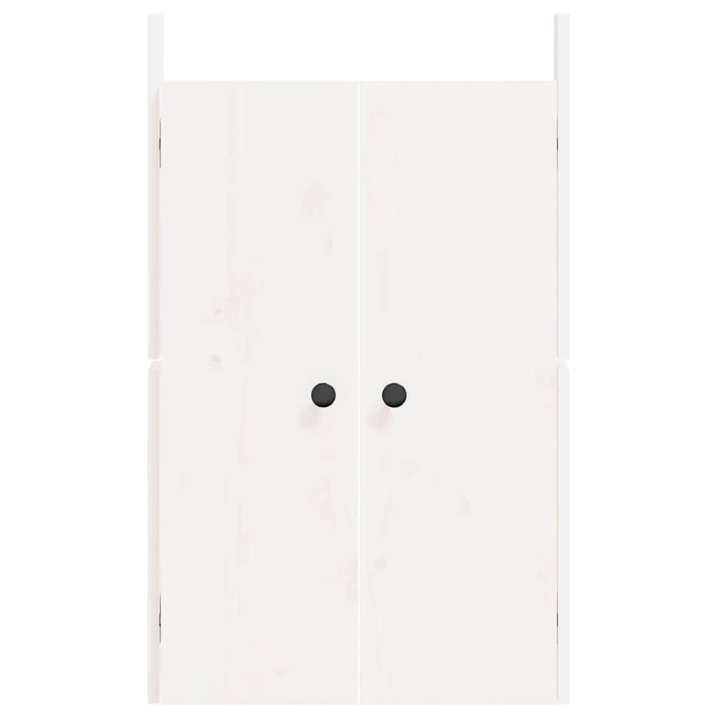 vidaXL Outdoor Kitchen Door "MEPPEL" White 50x9x82 cm Solid Wood Pine 4