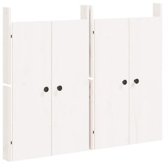 vidaXL Outdoor Kitchen Doors MEPPEL 2 pcs White 50x9x82 cm Solid Wood Pine 2