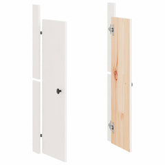 vidaXL Outdoor Kitchen Doors MEPPEL 2 pcs White 50x9x82 cm Solid Wood Pine 3