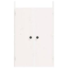 vidaXL Outdoor Kitchen Doors MEPPEL 2 pcs White 50x9x82 cm Solid Wood Pine 4