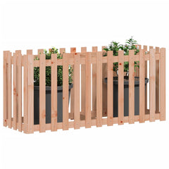 vidaXL Garden Raised Bed with Fence Design 150x50x70 cm Solid Wood Douglas 3