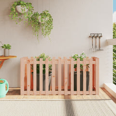 vidaXL Garden Raised Bed with Fence Design 150x50x70 cm Solid Wood Douglas 1