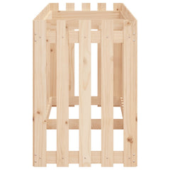 vidaXL Garden Raised Bed with Fence Design 200x50x70 cm Solid Wood Pine 6