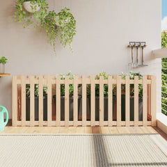 vidaXL Garden Raised Bed with Fence Design 200x50x70 cm Solid Wood Pine 1