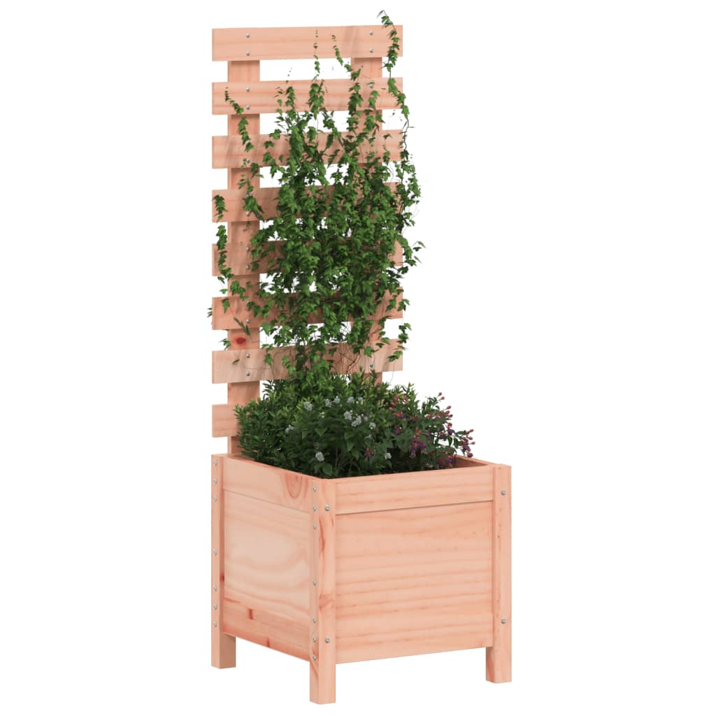vidaXL Garden Planter with Rack 39x39.5x114 cm Solid Wood Douglas 3