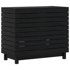 vidaXL Laundry Basket 88,5x44x76 cm Solid Wood Pine 2
