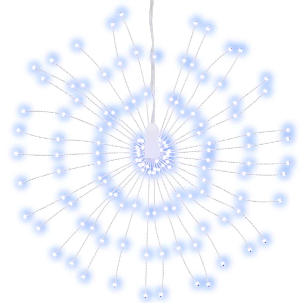 vidaXL Christmas Starburst Lights 140 LEDs 4 pcs Cold White 17 cm 3