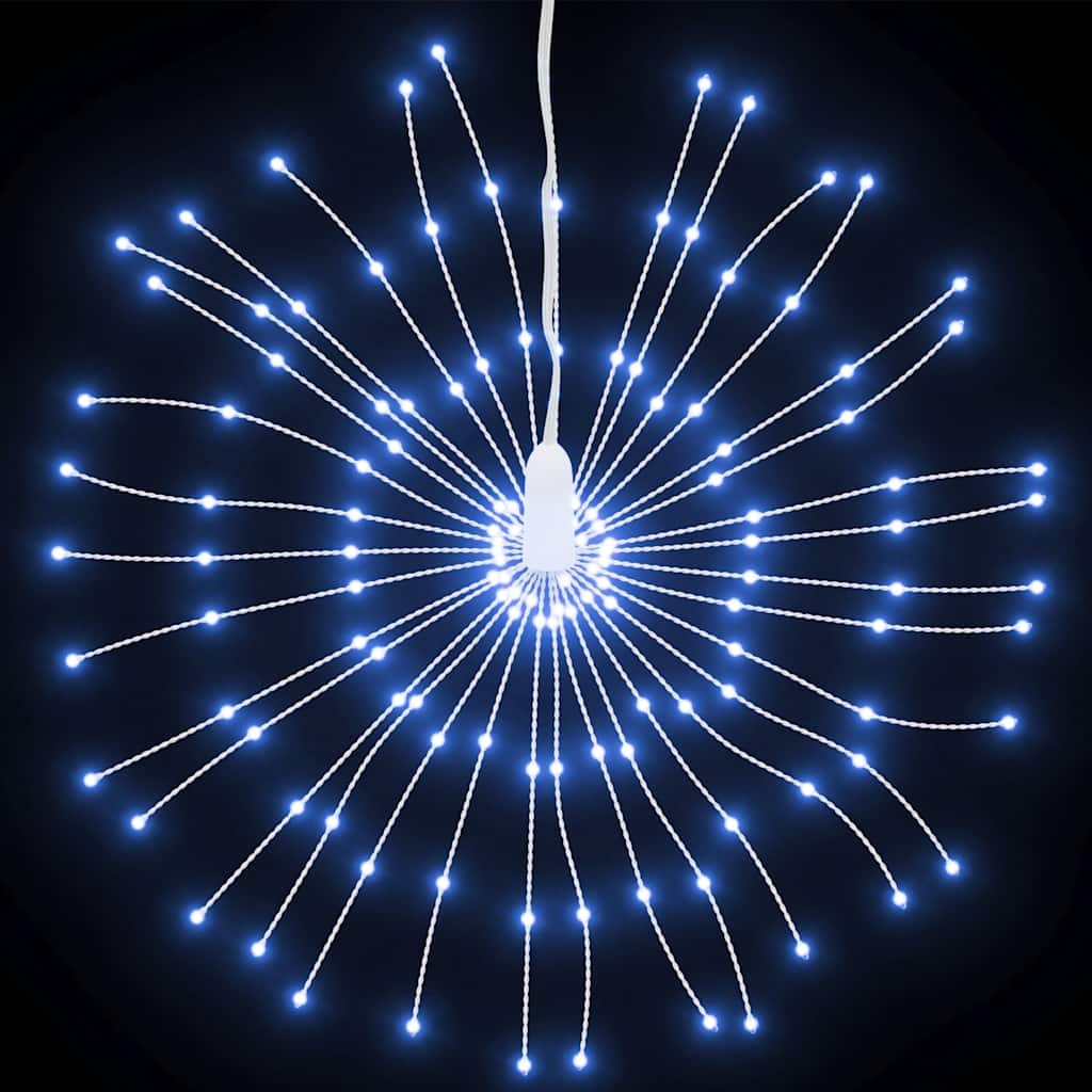 vidaXL Christmas Starburst Lights 140 LEDs 4 pcs Cold White 17 cm 4