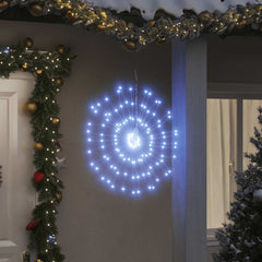 vidaXL Christmas Starburst Lights 140 LEDs 4 pcs Cold White 17 cm 1