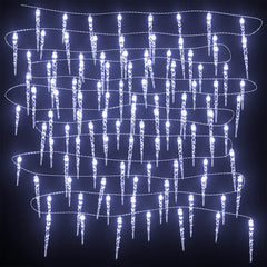 Christmas Icicle Light LEDs 20 m Acrylic PVC Cold white