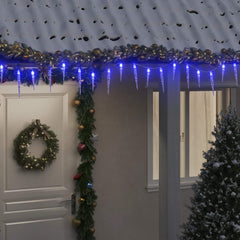 Christmas Icicle Light LEDs 20 m Acrylic PVC Blue