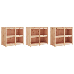 vidaXL Outdoor Kitchen Cabinets "MEPPEL" 3 pcs Solid Wood Pine 3