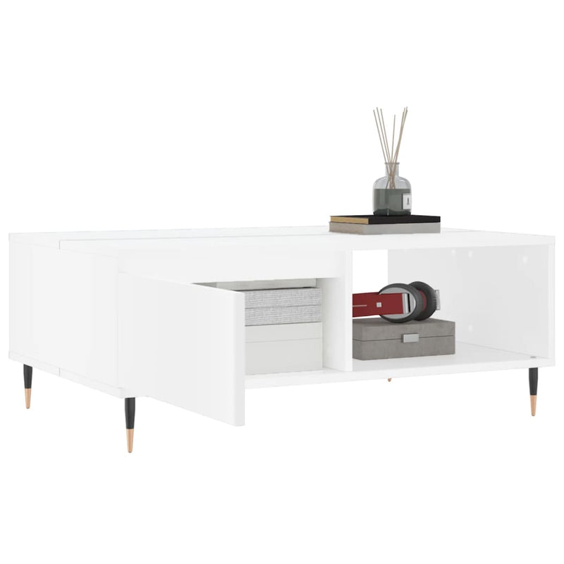 Coffee Table White 90x60x35 cm Engineered Wood