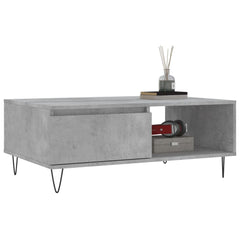 vidaXL Coffee Table Concrete Grey 90x60x35 cm Engineered Wood 3
