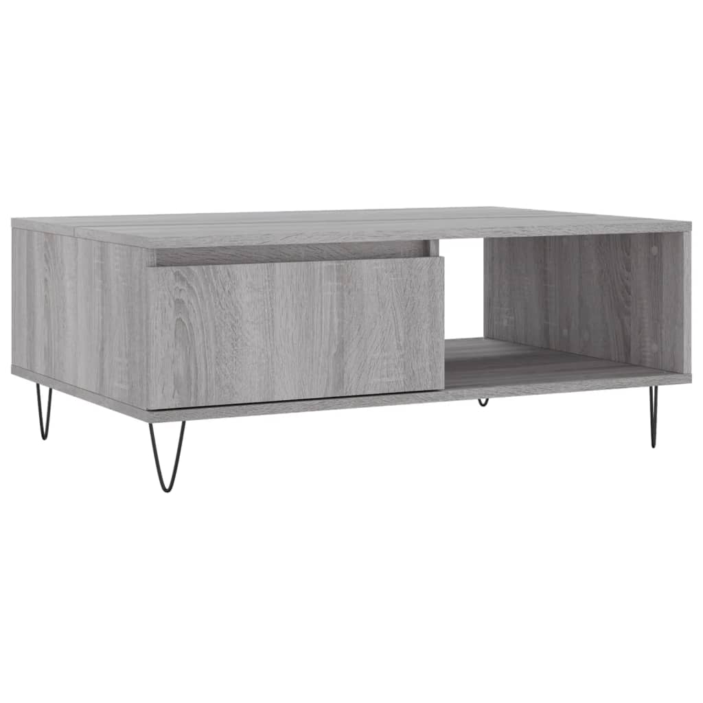 vidaXL Coffee Table Grey Sonoma 90x60x35 cm Engineered Wood 2