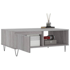 vidaXL Coffee Table Grey Sonoma 90x60x35 cm Engineered Wood 4