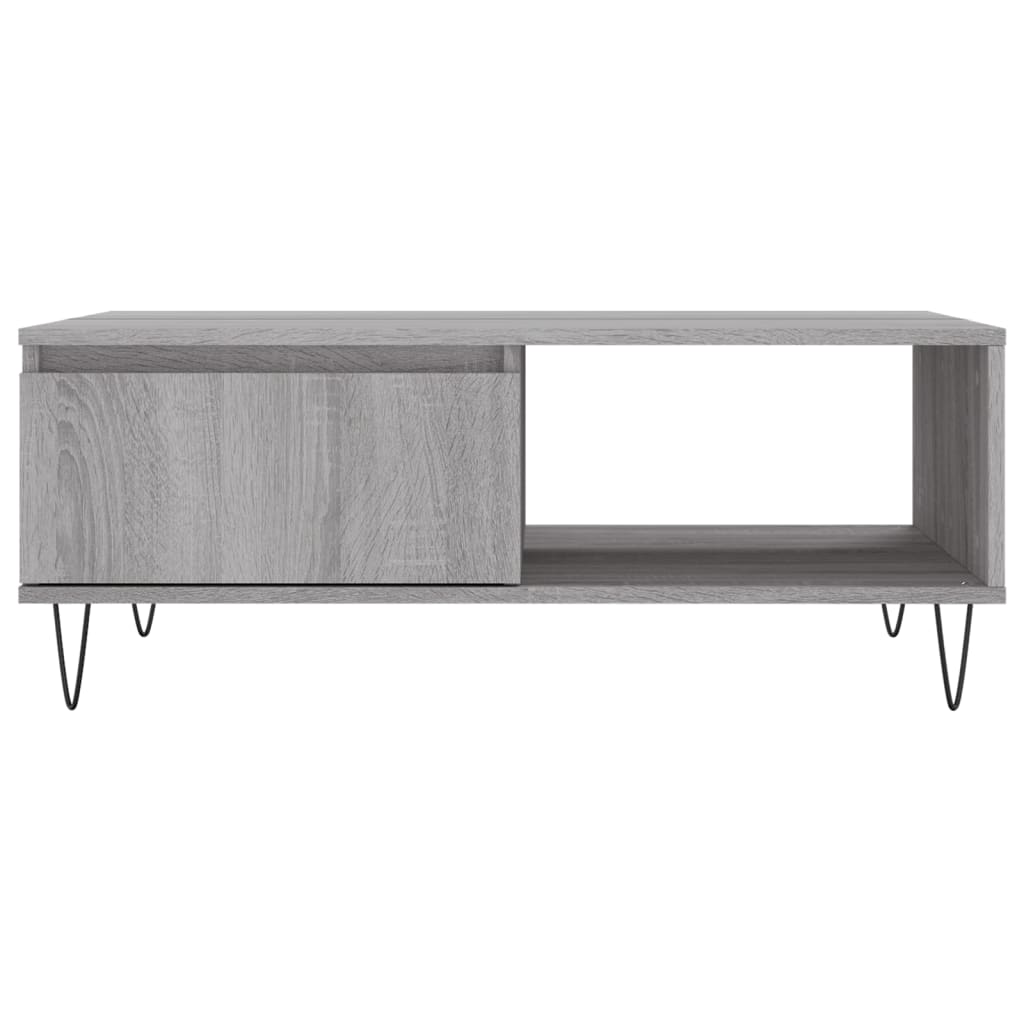 vidaXL Coffee Table Grey Sonoma 90x60x35 cm Engineered Wood 5