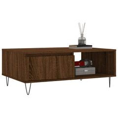 vidaXL Coffee Table Brown Oak 90x60x35 cm Engineered Wood 3