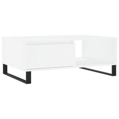 vidaXL Coffee Table White 90x60x35 cm Engineered Wood 2